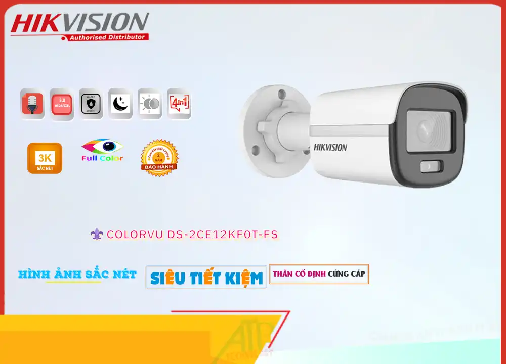 Camera Giá Rẻ Hikvision DS-2CE12KF0T-FS Công Nghệ Mới