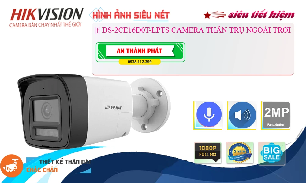 Camera An Ninh Hikvision DS-2CE16D0T-LPTS Chức Năng Cao Cấp Camera An Ninh Hikvision DS-2CE16D0T-LPTS Chức Năng Cao Cấp