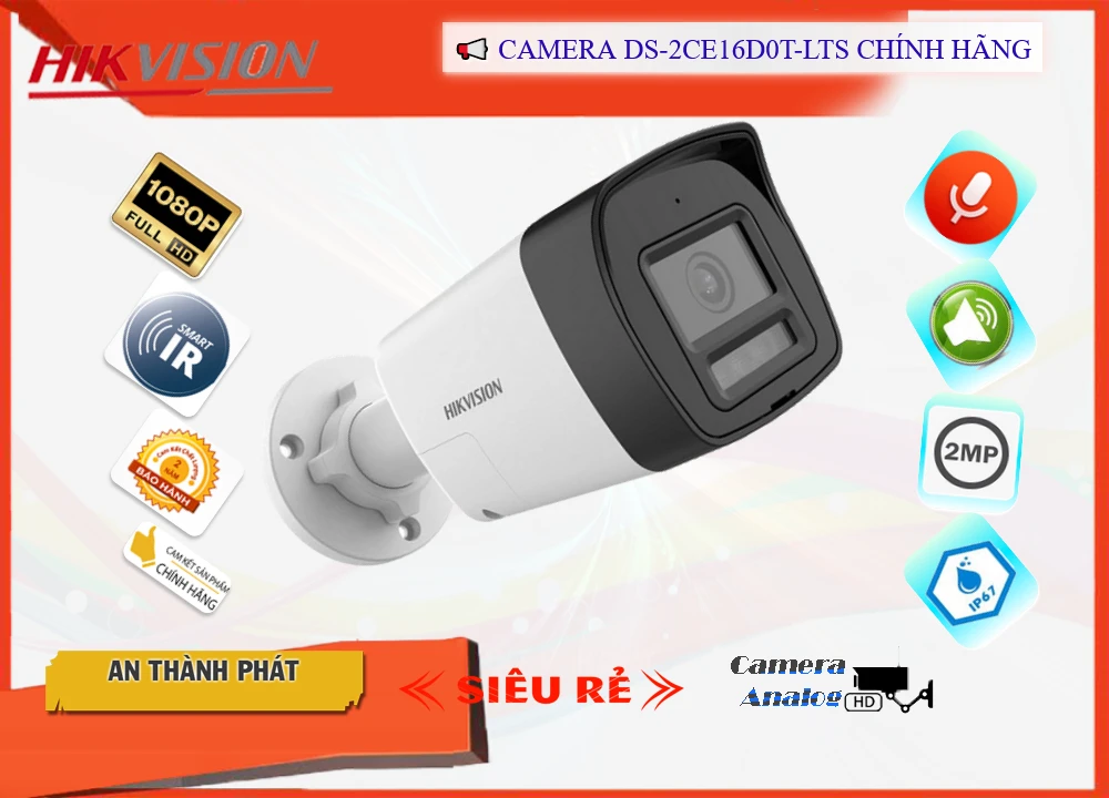 Camera An Ninh Hikvision DS-2CE16D0T-LPTS Chức Năng Cao Cấp Camera An Ninh Hikvision DS-2CE16D0T-LPTS Chức Năng Cao Cấp