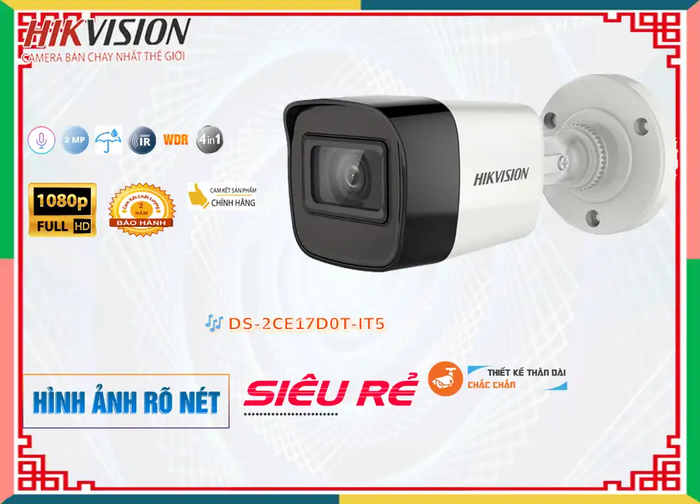 Camera DS-2CE17D0T-IT5 Đang giảm giá