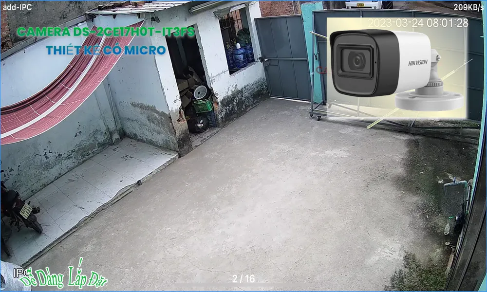 Camera Hikvision DS-2CE17H0T-IT3FS Tiết Kiệm Camera Hikvision DS-2CE17H0T-IT3FS Tiết Kiệm