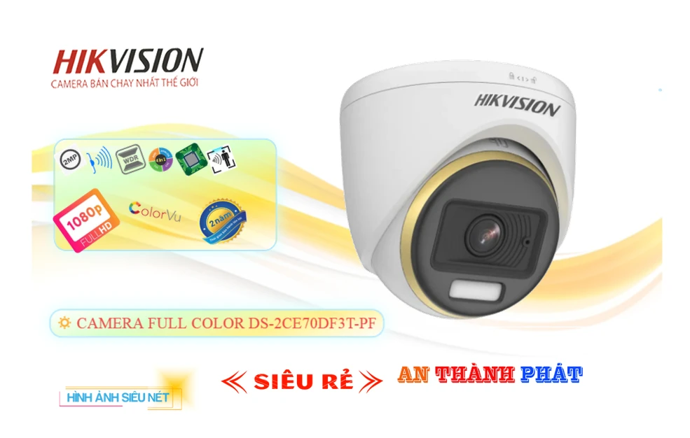✔ Camera DS-2CE70DF3T-PF  Hikvision