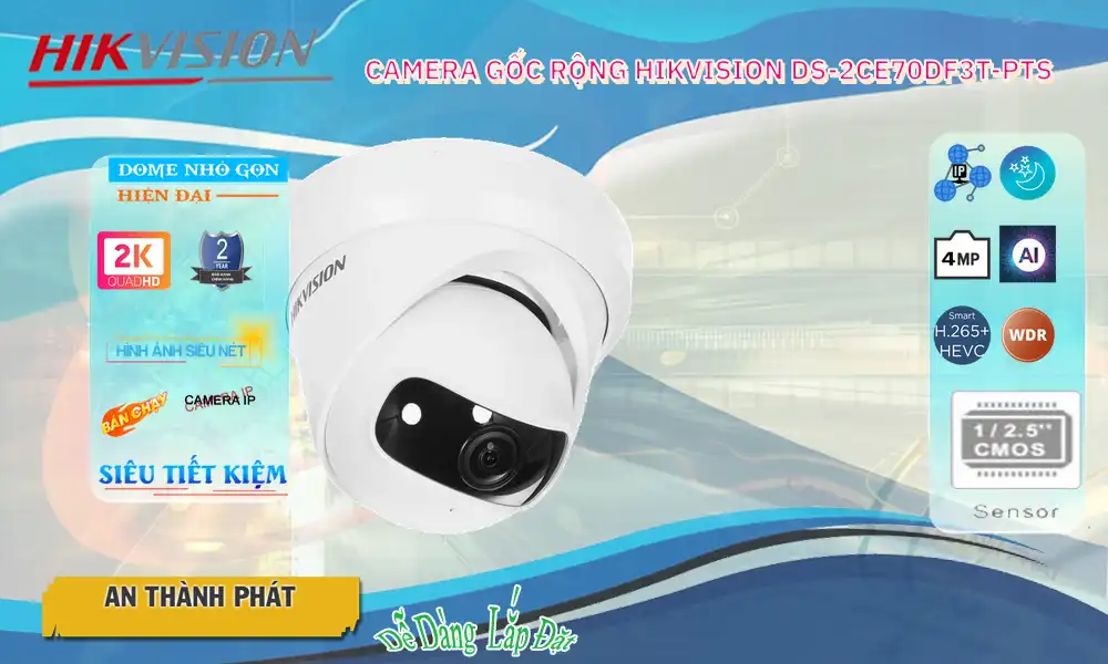 DS-2CE70DF3T-PTS Camera Giá rẻ  Hikvision