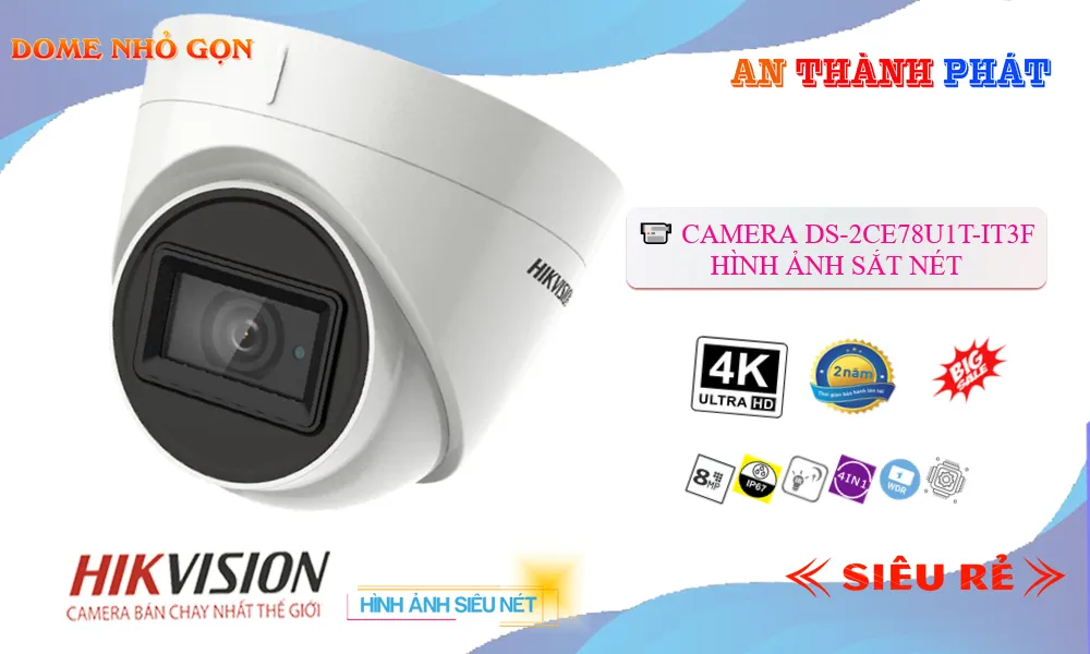 Camera Hikvision DS-2CE78U1T-IT3F Mẫu Đẹp Camera Hikvision DS-2CE78U1T-IT3F Mẫu Đẹp