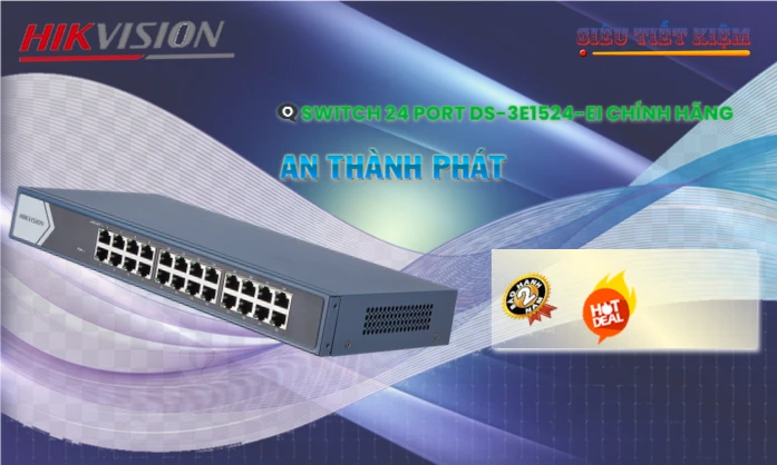 DS-3E1524-EI Switch chia mạng Hikvision