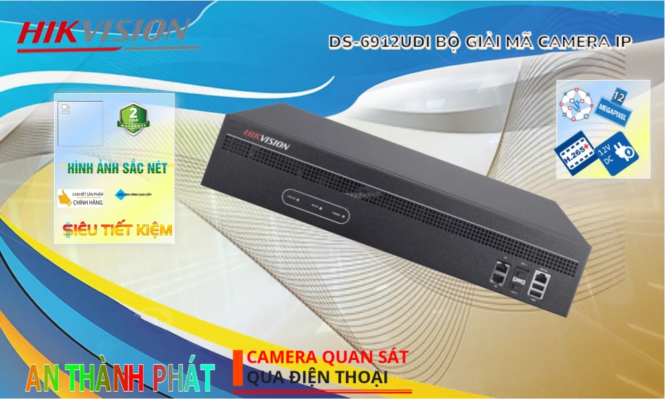 Đầu Ghi Camera Hikvision DS-6912UDI Tiết Kiệm Đầu Ghi Camera Hikvision DS-6912UDI Tiết Kiệm