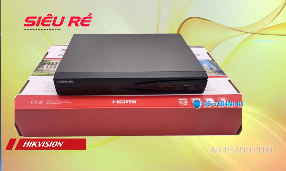 DS-7604NI-K1 Hikvision Thiết kế Đẹp DS-7604NI-K1 Hikvision Thiết kế Đẹp