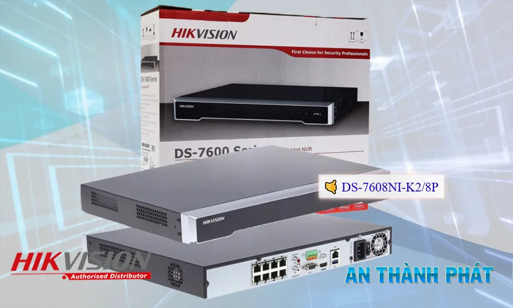 DS-7608NI-K2/8P Sắc Nét Hikvision