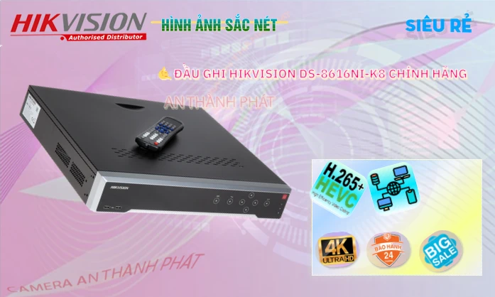 DS-8616NI-K8 Hikvision đang khuyến mãi DS-8616NI-K8 Hikvision đang khuyến mãi