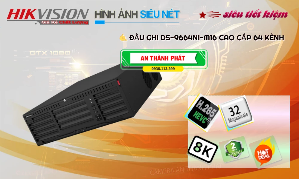 Đầu Thu Hikvision DS-9664NI-M16 Đầu Thu Hikvision DS-9664NI-M16