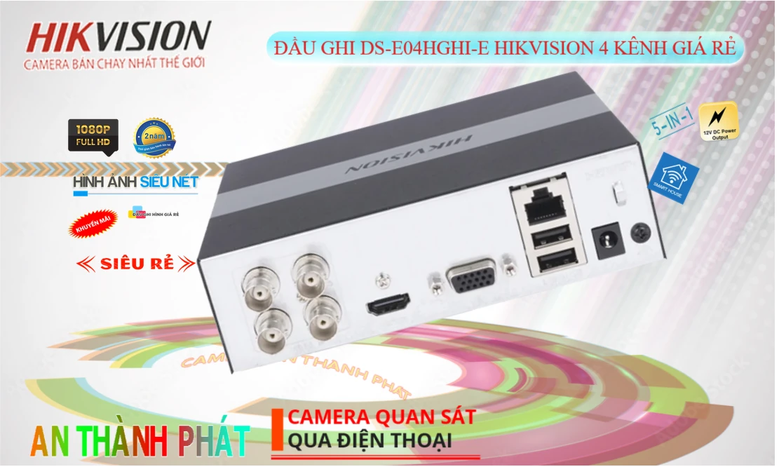 Đầu Thu KTS Hikvision DS-E04HGHI-E Chức Năng Cao Cấp Đầu Thu KTS Hikvision DS-E04HGHI-E Chức Năng Cao Cấp