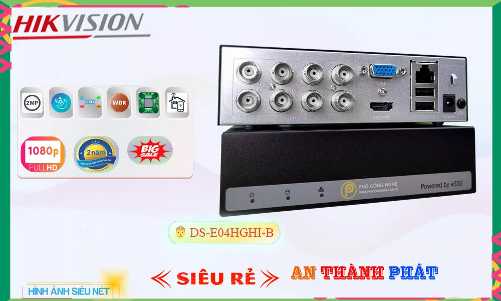 Đầu Ghi DS-E08HGHI-B Giá rẻ Đầu Ghi DS-E08HGHI-B Giá rẻ