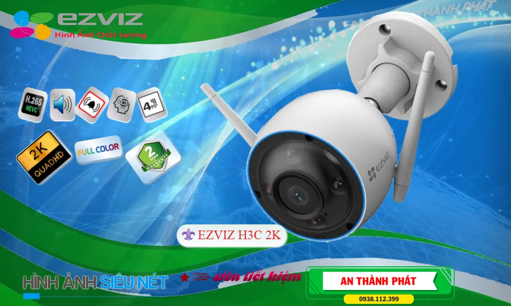 H3C-2K Camera Wifi Ezviz Công Nghệ Mới H3C-2K Camera Wifi Ezviz Công Nghệ Mới