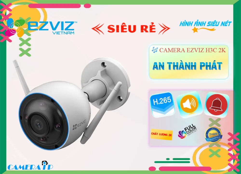 H3C-2K Camera Wifi Ezviz Công Nghệ Mới H3C-2K Camera Wifi Ezviz Công Nghệ Mới