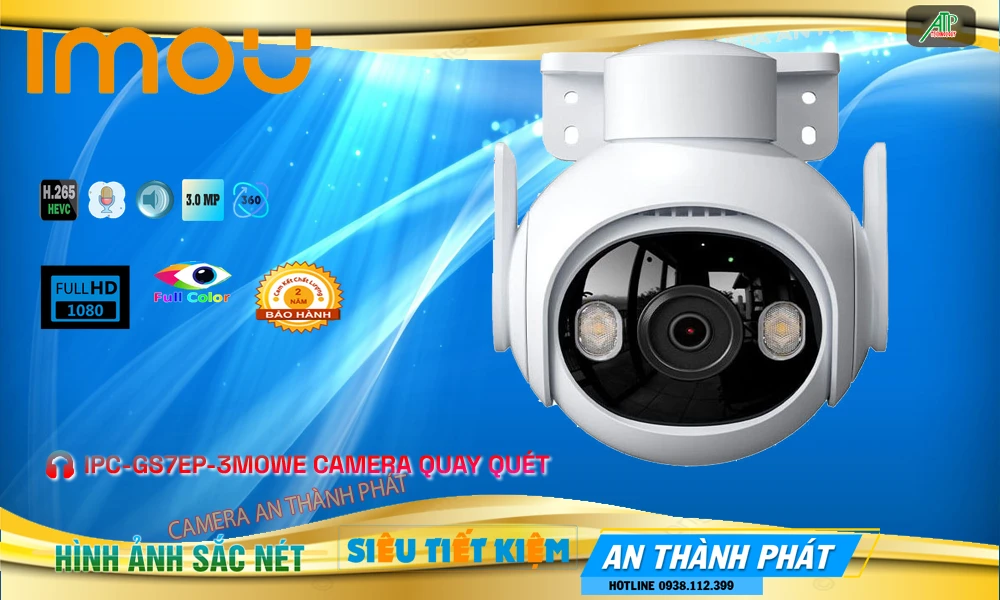 Camera Imou 360 Ngoài Trời IPC-GS7EP-3M0WE