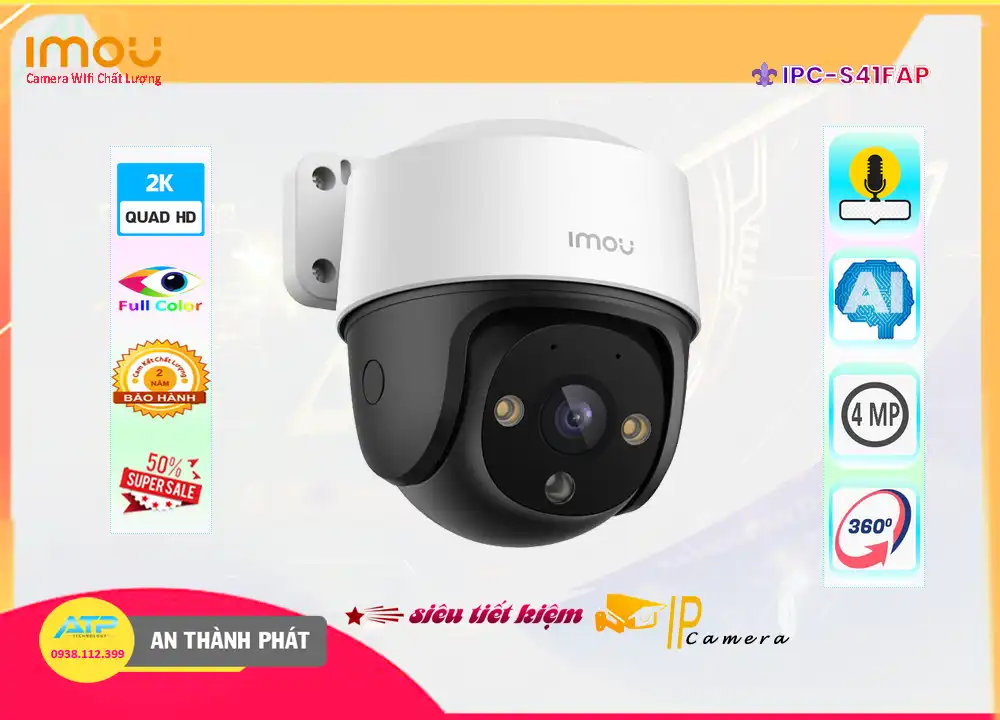 IPC-S41FAP Wifi Imou Thiết kế Đẹp IPC-S41FAP Wifi Imou Thiết kế Đẹp