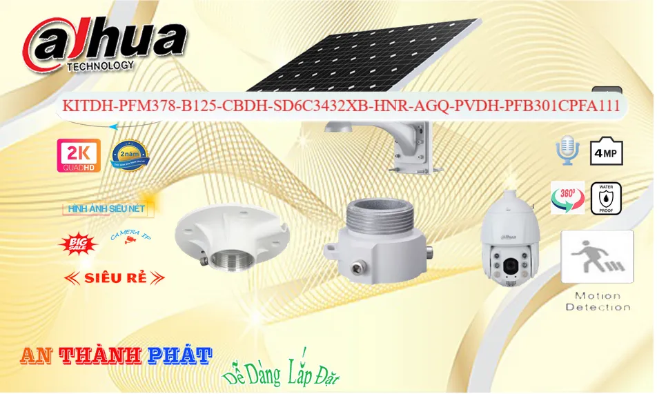 Camera KIT/DH-PFM378-B125-CB/DH-SD6C3432XB-HNR-AGQ-PV/DH-PFB301C/PFA111 Dahua Camera KIT/DH-PFM378-B125-CB/DH-SD6C3432XB-HNR-AGQ-PV/DH-PFB301C/PFA111 Dahua