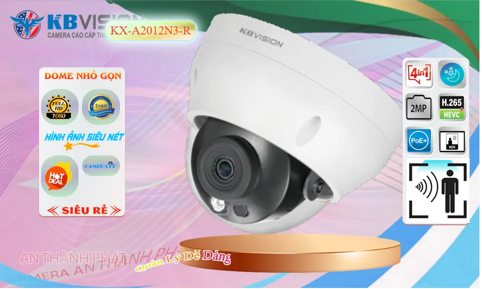 KBvision KX-A2012N3-R Sắc Nét