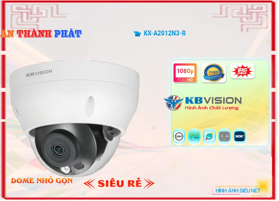 KBvision KX-A2012N3-R Sắc Nét