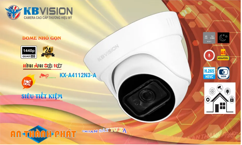 KBvision KX-A4112N3-A Sắc Nét KBvision KX-A4112N3-A Sắc Nét