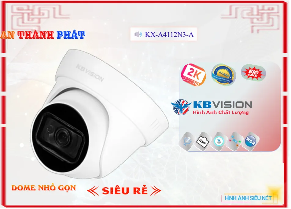 KBvision KX-A4112N3-A Sắc Nét KBvision KX-A4112N3-A Sắc Nét