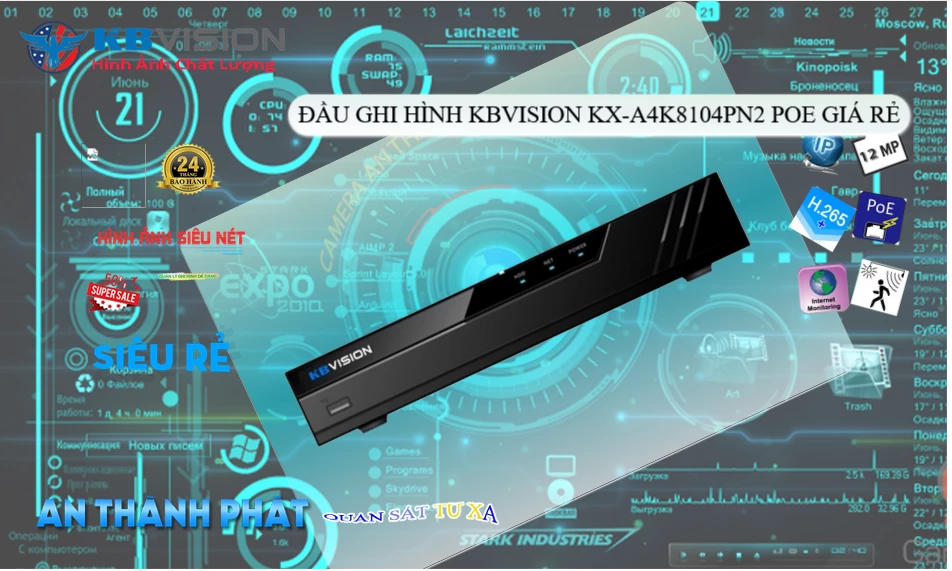 Đầu Ghi Camera KX-A4K8104PN2 KBvision giá rẻ chất lượng cao Đầu Ghi Camera KX-A4K8104PN2 KBvision giá rẻ chất lượng cao