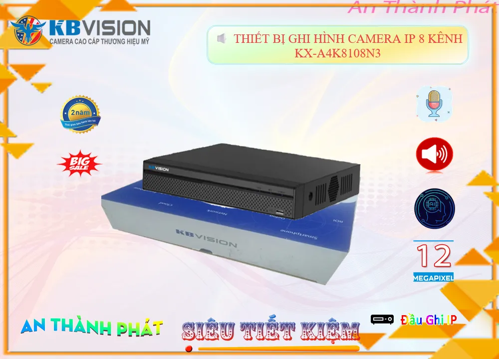Đầu Ghi KX-A4K8108N3 Công Nghệ Mới Đầu Ghi KX-A4K8108N3 Công Nghệ Mới