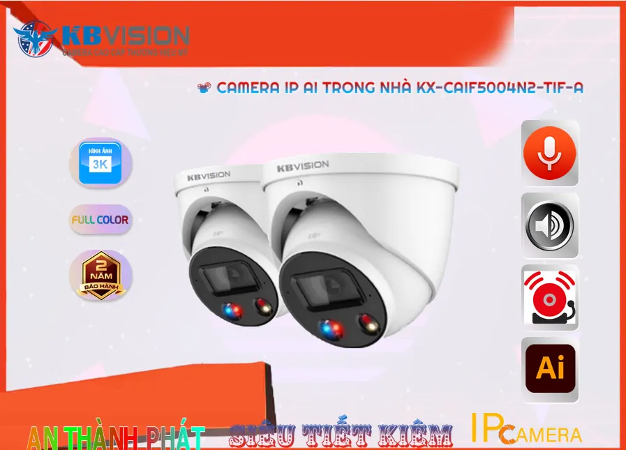 Camera IP Chức năng chuyên dụng Báo động qua điện thoại khi có chuyển động KBvision KX-CAiF5004N2-TiF-A Mẫu Đẹp Camera IP Chức năng chuyên dụng Báo động qua điện thoại khi có chuyển động KBvision KX-CAiF5004N2-TiF-A Mẫu Đẹp