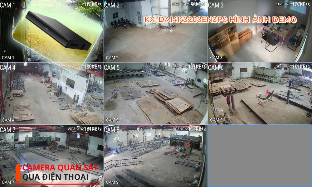 KX-DAi4K8208EN3P8 Đầu ghi Camera KBvision