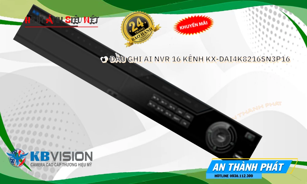 Đầu Ghi Camera KX-DAi4K8216SN3P16 KBvision Chất Lượng Đầu Ghi Camera KX-DAi4K8216SN3P16 KBvision Chất Lượng
