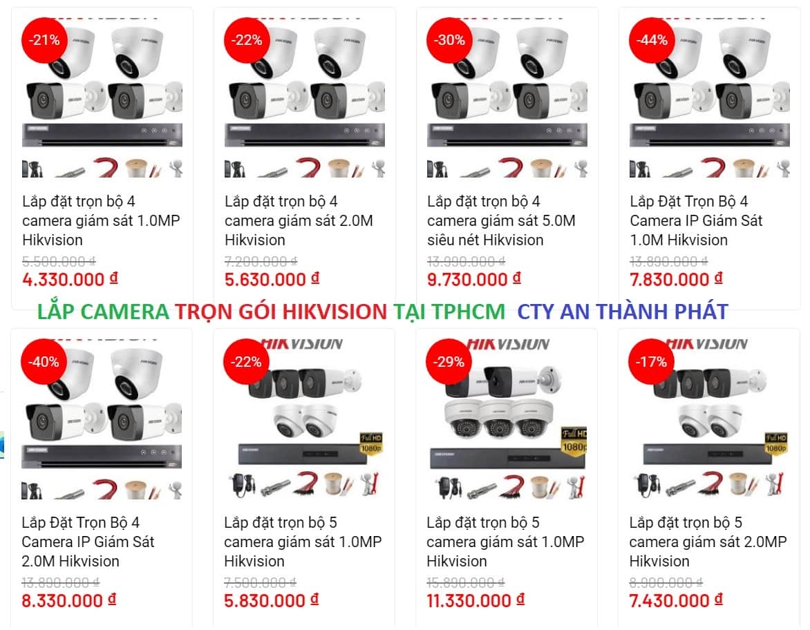 lắp camera trọn gói tại tphcm