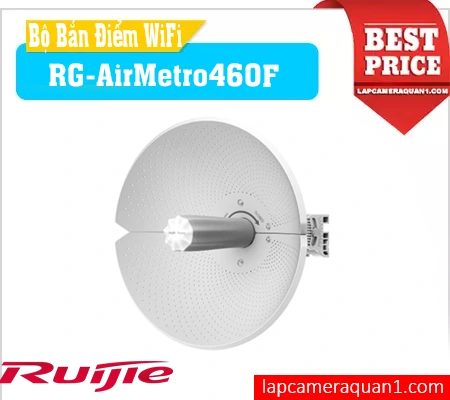 Ruijie RG-AirMetro460F, RG-AirMetro460F, Thiết bị bắn điểm RG-AirMetro460F, Cầu nối Wifi RG-AirMetro460F, Cầu nối Ruijie RG-AirMetro460F, Ruijie RG-AirMetro460F Thiết bị bắn điểm, Thu phát sóng ngoài trời, 