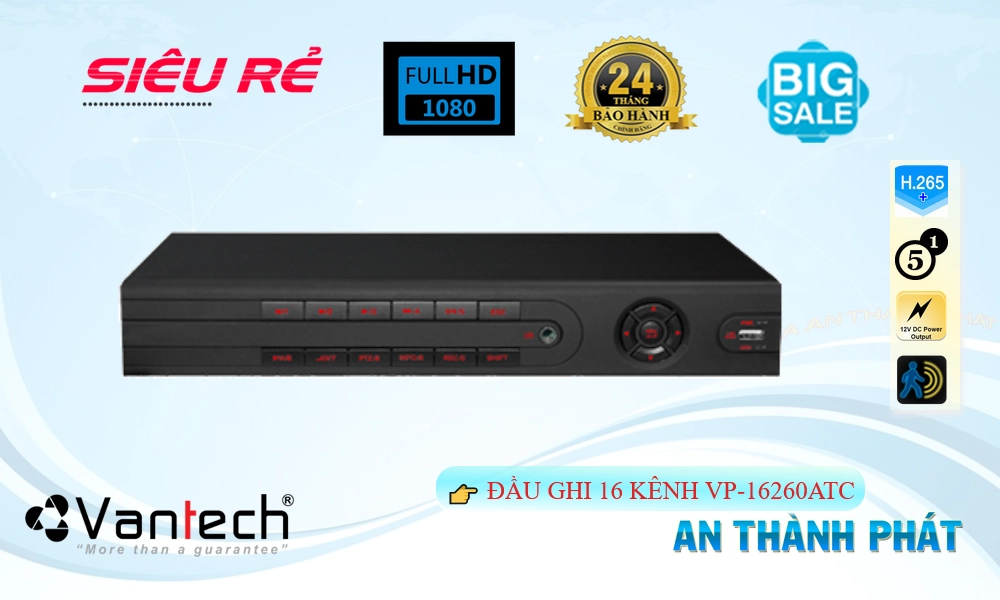 Đầu Ghi Camera VanTech VP-16260ATC Mẫu Đẹp Đầu Ghi Camera VanTech VP-16260ATC Mẫu Đẹp