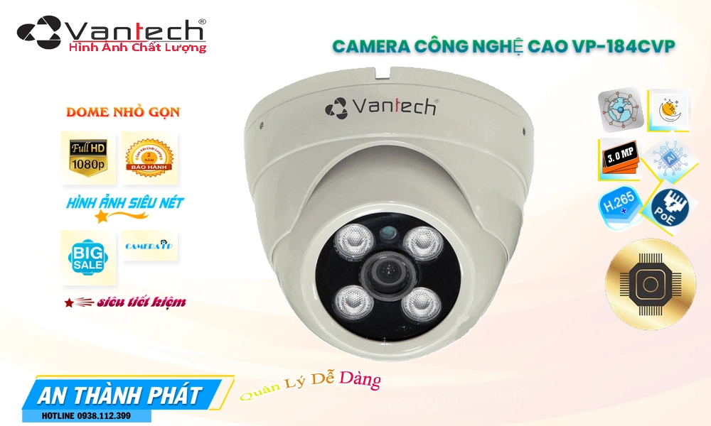 VP-184CVP Ip POE Sắc Nét Camera Giám Sát Giá rẻ VP-184CVP Ip POE Sắc Nét Camera Giám Sát Giá rẻ