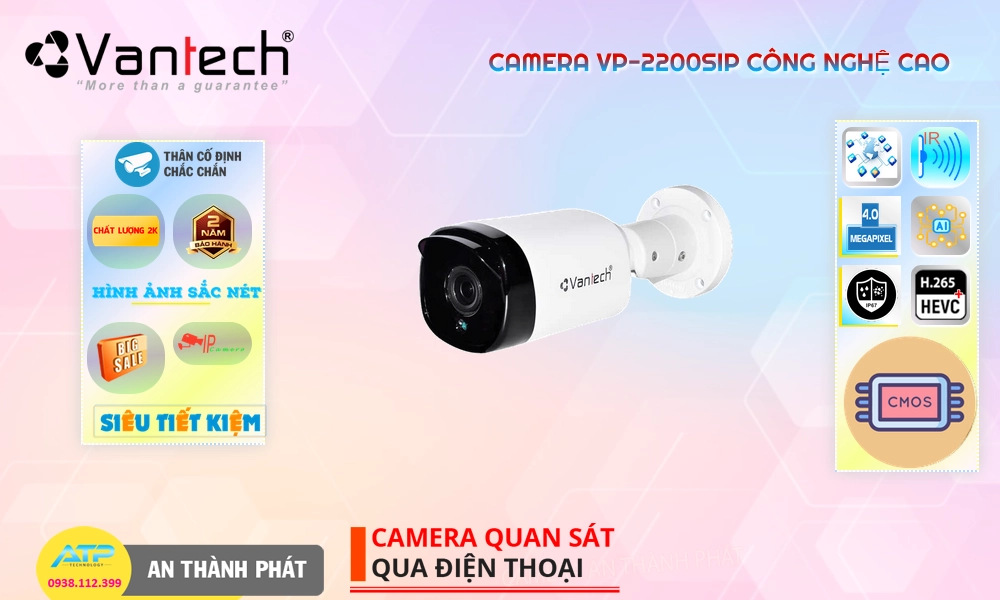 Camera An Ninh VanTech VP-2200SIP Giá rẻ Camera An Ninh VanTech VP-2200SIP Giá rẻ