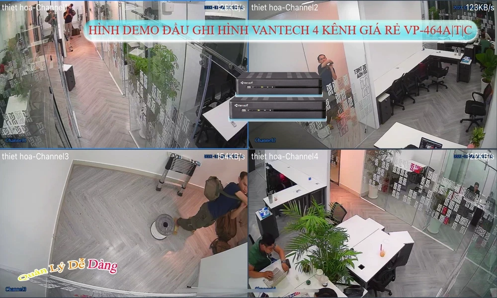 VP-464A|T|C Đầu ghi Camera VanTech Giá tốt