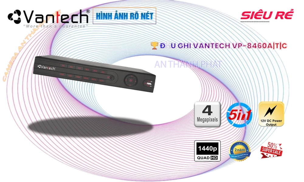 VP-8460A|T|C Đầu ghi Camera VanTech Giá tốt