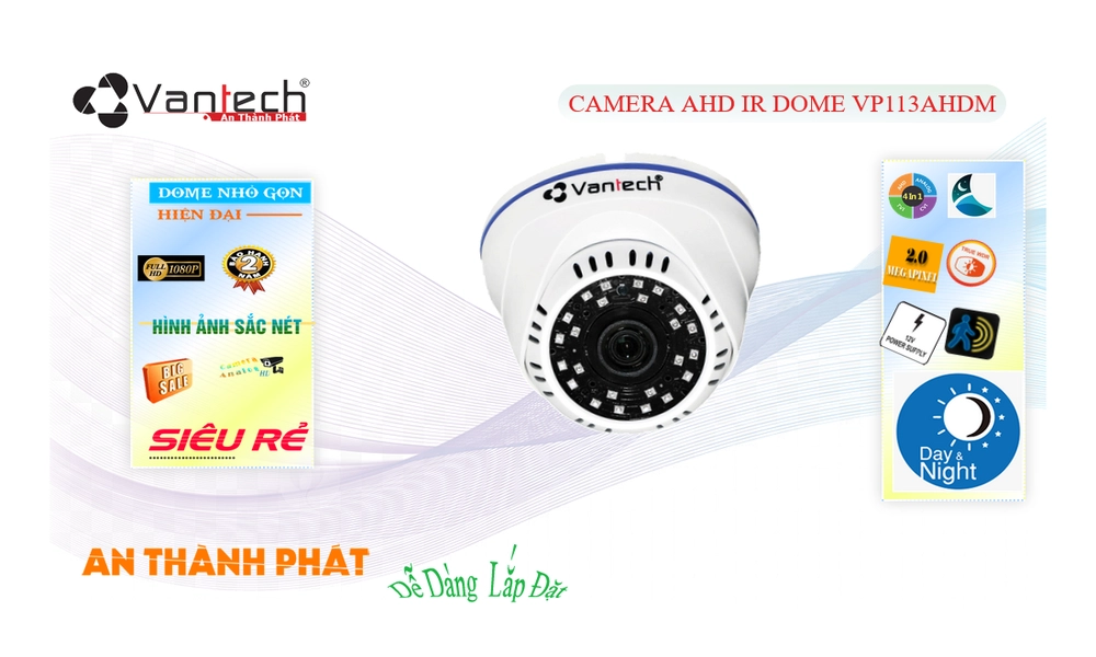VP113AHDM IP Camera Giá Rẻ VanTech VP113AHDM IP Camera Giá Rẻ VanTech