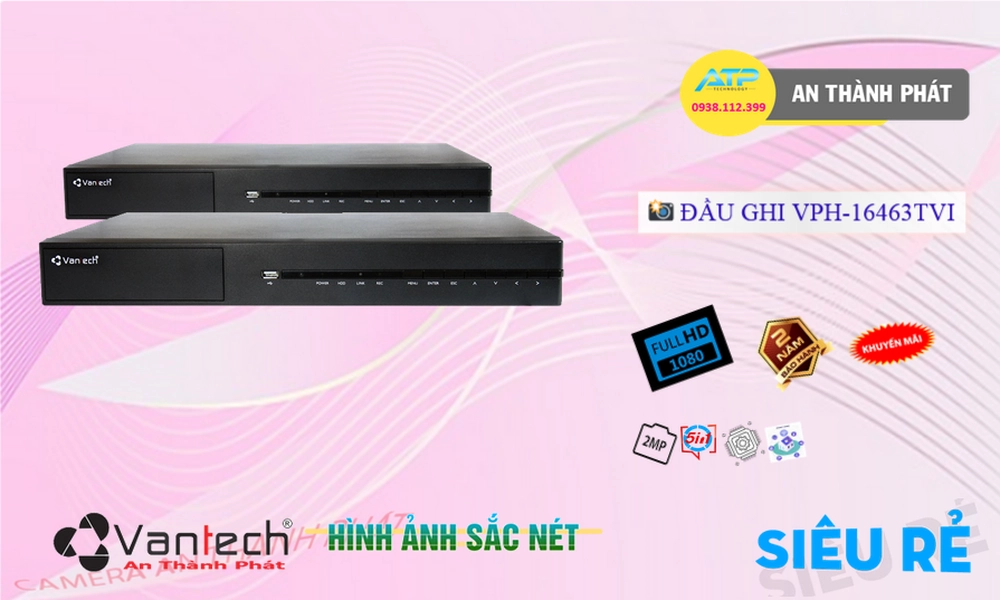 ✲ VPH-16463TVIThiết Bị Ghi Hình Thiết kế Đẹp VanTech ✲ VPH-16463TVIThiết Bị Ghi Hình Thiết kế Đẹp VanTech
