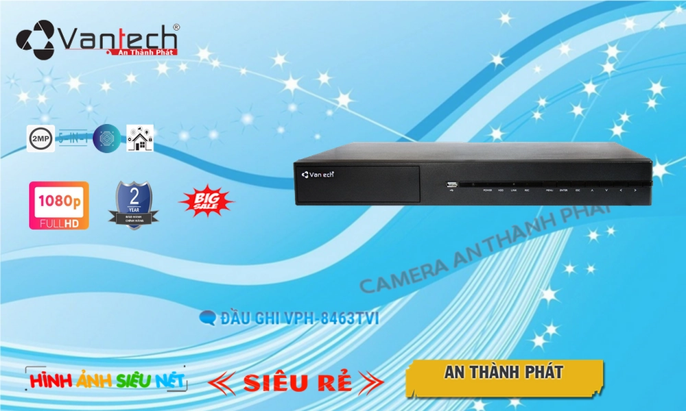Đầu Ghi Camera VanTech VPH-8463TVI Mẫu Đẹp Đầu Ghi Camera VanTech VPH-8463TVI Mẫu Đẹp