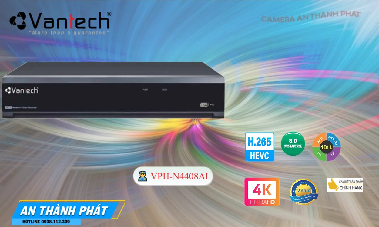 Đầu Ghi Camera VPH-N4408AI VanTech giá rẻ chất lượng cao Đầu Ghi Camera VPH-N4408AI VanTech giá rẻ chất lượng cao