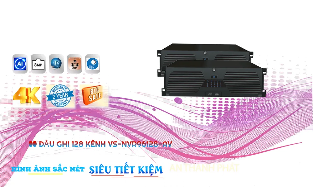 Đầu Ghi Visioncop VS-NVR96128-AV Đầu Ghi Visioncop VS-NVR96128-AV