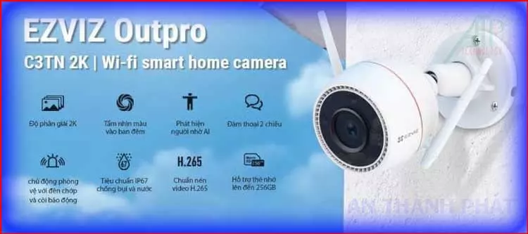 Camera ip wifi EZVIZ CS C3TN A0 1H3WKFL