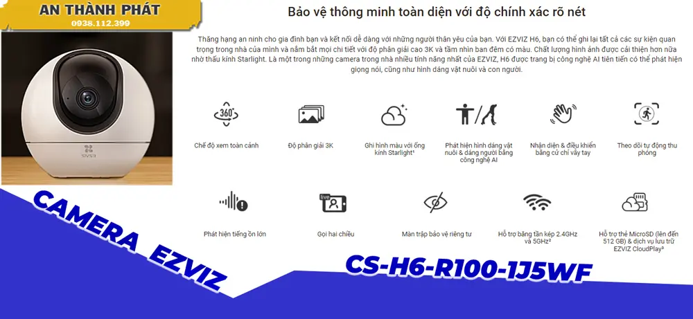 Camera wifi tich hợp nhiều chức năng hiện đaij