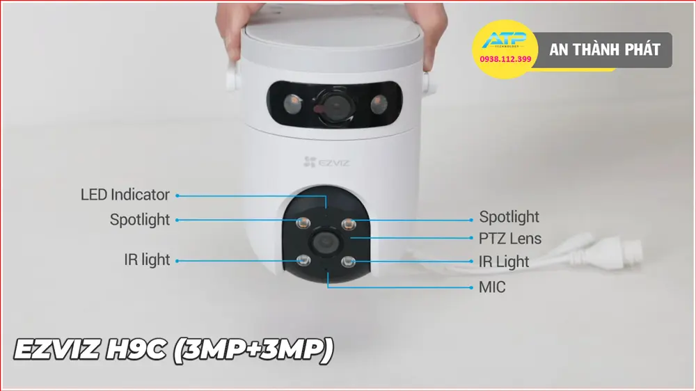 ✅ H9C (3MP+3MP) IP Wifi Camera Giám Sát Công Nghệ Mới