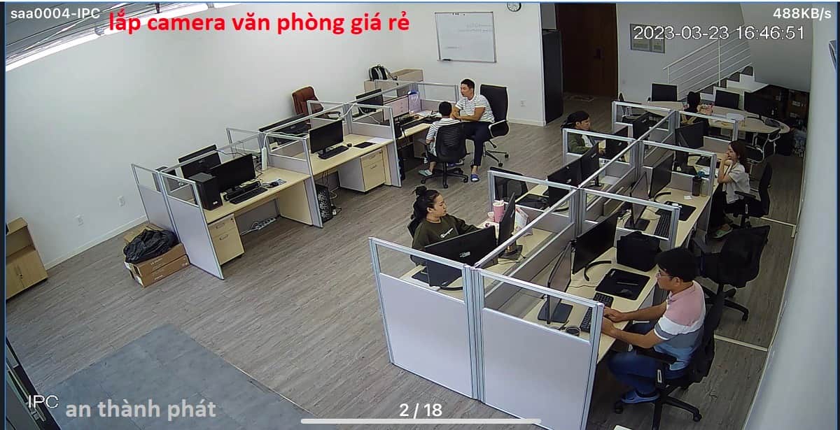 lắp đặt camera quan sát văn phòng giá rẻ có micro thu âm