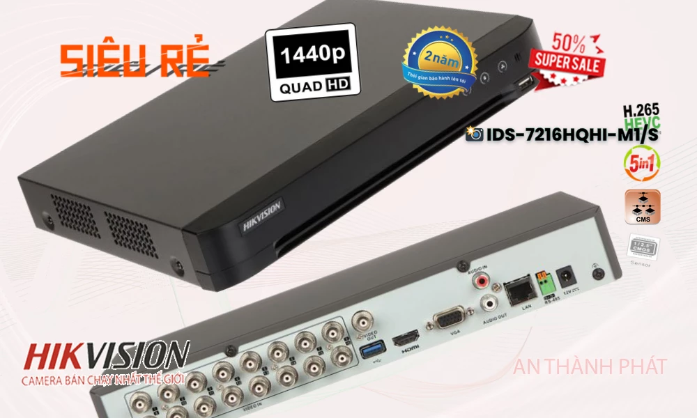 iDS-7216HQHI-M1/SThiết Bị Ghi Hình Với giá cạnh tranh Hikvision