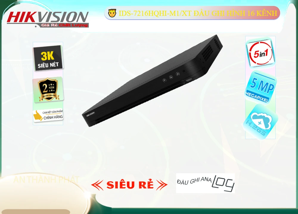 iDS-7216HQHI-M1/XT Đầu Thu Hikvision 16 Kênh 5IN1 Giá Rẻ iDS-7216HQHI-M1/XT Đầu Thu Hikvision 16 Kênh 5IN1 Giá Rẻ