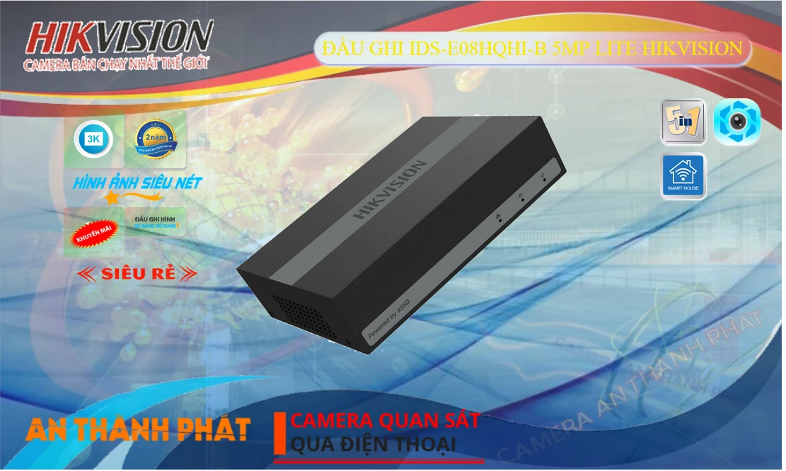 ✪ iDS-E08HQHI-B Đầu ghi Camera Hikvision Giá rẻ ✪ iDS-E08HQHI-B Đầu ghi Camera Hikvision Giá rẻ