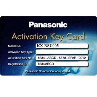 Lắp đặt camera tân phú Activation Key Mở Rộng Tổng Đài Panasonic KX-NSU003                                                                                           